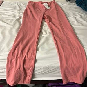 Light pink Halara flare leggings